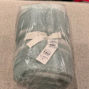 NWT LOFT Cozy Teal Throw Blanket